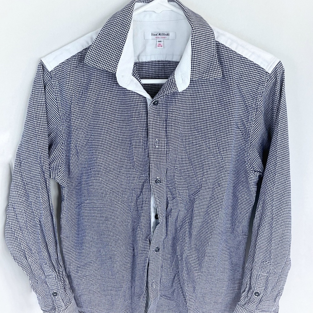 Isaac Mizrahi boys size XL 14-16 dress shirt